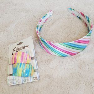 NWT, Hair Bundle, Headband, Pony Tail Holders